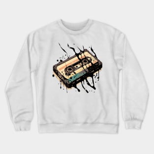 Casette Illustration of Splash Crewneck Sweatshirt